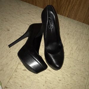 Black Platform High Heels